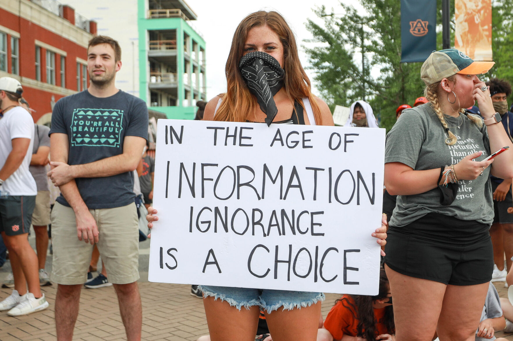 Auburn Students & Community for Change protest and march